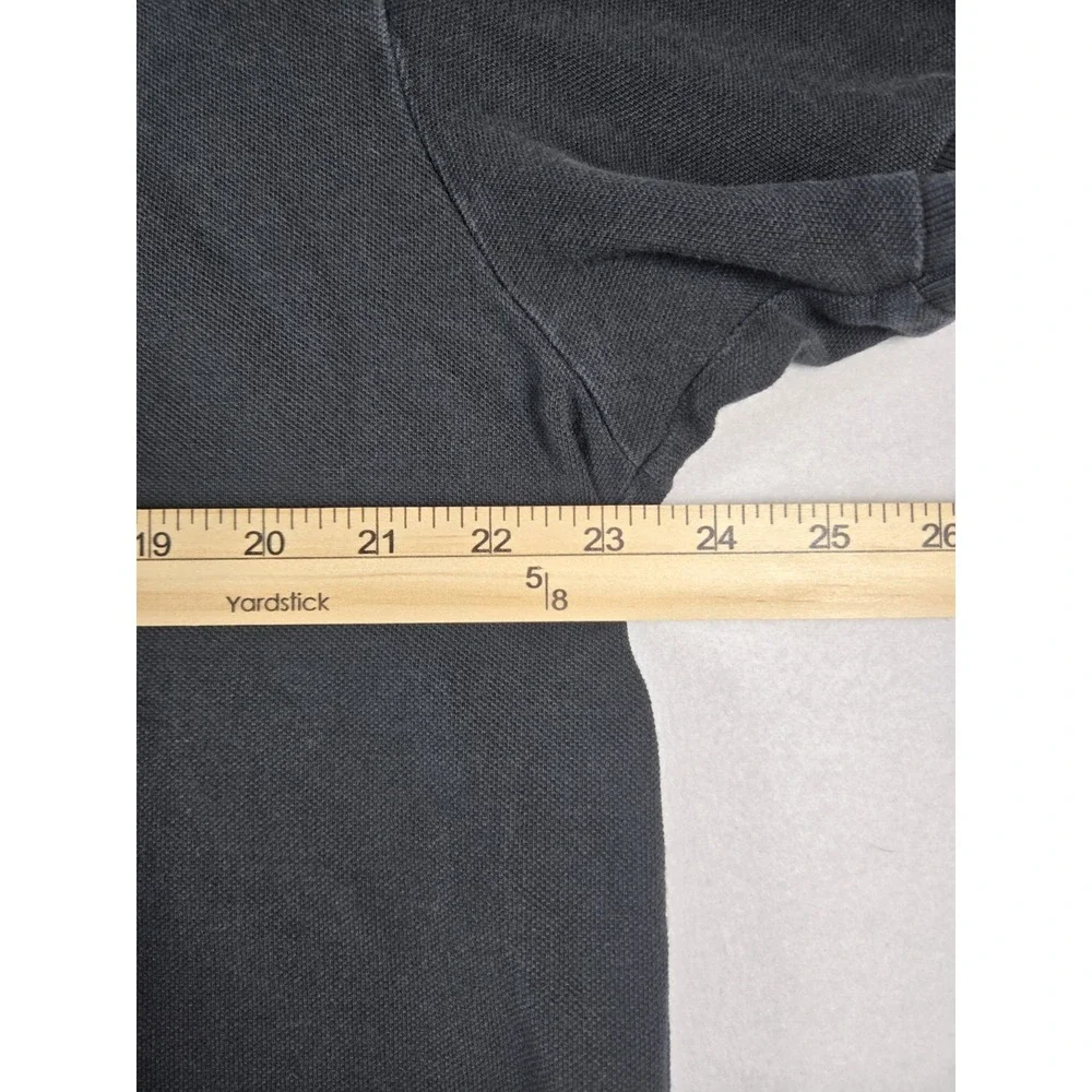 Polo Ralph Lauren Mens Classic Fit Black Pique Polo Shirt Purple Pony XL